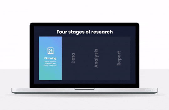 POWERPOINT-MORPH-TEMPLATE-Preview-20 Laptop with a PowerPoint morph sequence on the screen