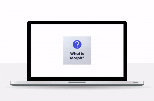 POWERPOINT-MORPH-Template-Preview-05 Laptop with a PowerPoint morph sequence on the screen
