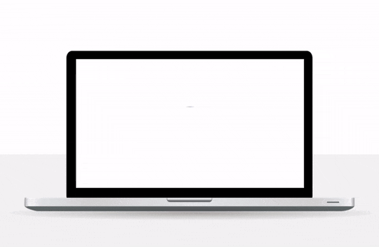 POWERPOINT-MORPH-Template-preview-25 Laptop with a PowerPoint morph sequence on the screen