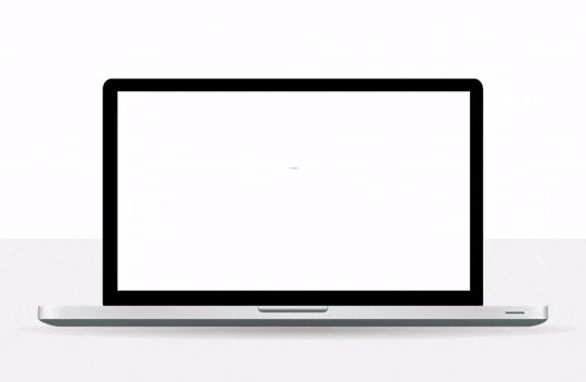POWERPOINT-MORPH-Template-preview-26 Laptop with a PowerPoint morph sequence on the screen