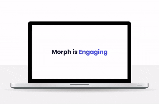 POWERPOINT-MORPH-Template-preview-29 Laptop with a PowerPoint morph sequence on the screen